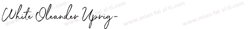 White Oleander Uprig字体转换